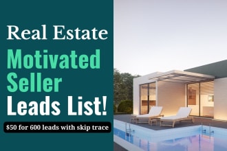 provide motivated seller real estate leads with skip tracing