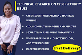 do cyber security issues, technical research writing