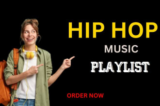 do spotify music promotion and submit to 1000 hip hop playlist curators
