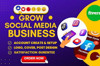 grow social media business facebook, instagram, twitter