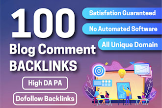 provide 100 unique blogcomments for your website ranking