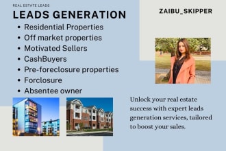 pull lists of motivated sellers, buyers  off market vacant fsbo properties