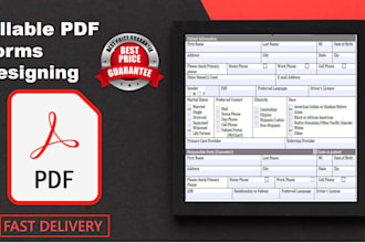 create fillable interactive PDF forms