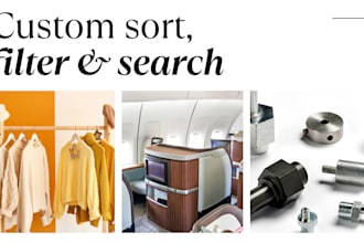 assist with custom webflow search, filter and sort
