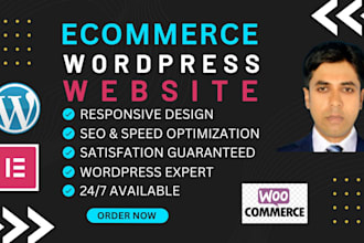 create woocomerce wordpress website design and development
