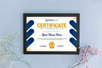 design attractive diploma certificate for you