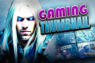 design gaming thumbnail in 3h