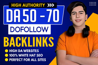 build high da contextual SEO dofollow backlinks, high authority link building