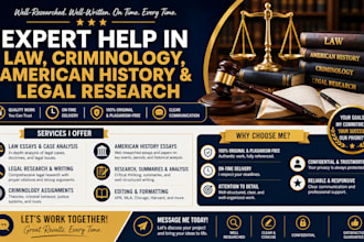 do law essays, american history and criminology