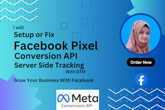 setup or fix facebook pixel conversion API with GTM