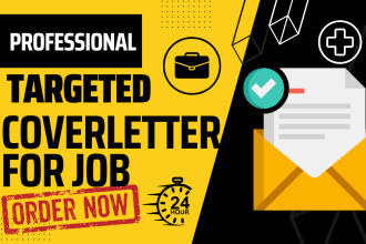 write professional targeted cover letter for the job