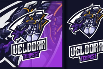 make creative twitch or discord logo for your server