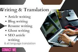 professional article writer and translate for your business