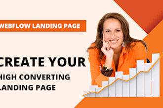design webflow landing page
