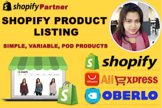do shopify product listing and product upload