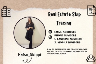 provide you real estate skip tracing online investigation