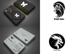 do professional business card and minimal logo design