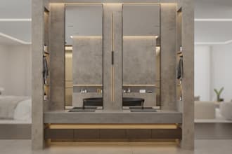 design and realistically render your bathroom