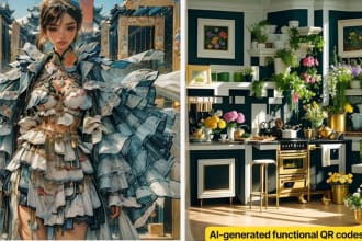 create a custom ai generated qr code art design for your links