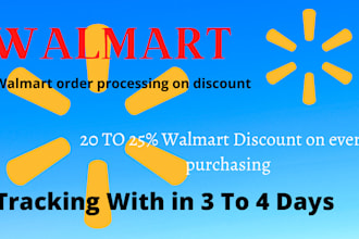 do walmart order processing at a good discount