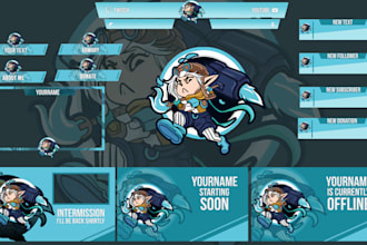 make creative streaming overlays kick, youtube, twitch