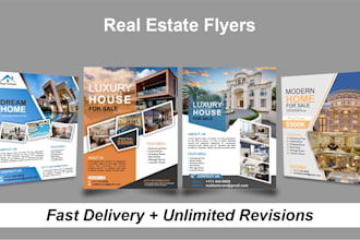 design real estate and company flyers