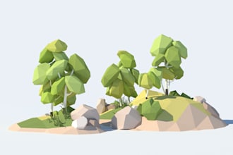 create low poly models
