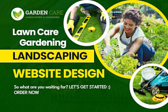 create landscaping, gardening, farming, plants or lawn care website