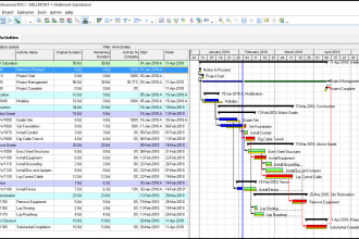 project planning and scheduling on primavera p6