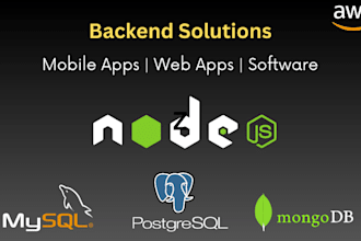 be node js developer for backend development of websites, software, mobile apps