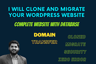 clone and migrate wordpress website