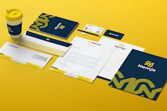 create a minimalist logo with complete brand style guide
