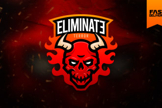 designing a mascot logo modern fast delivered