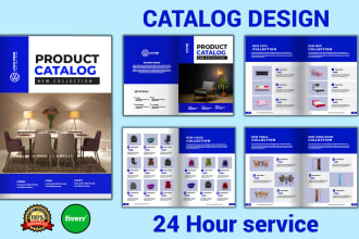 do professional catalog, brochure,  booklet, magazine design