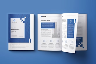 design amazing brochure, company profile, proposal, booklet