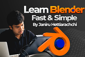 teach blender 3d via online lessons and recorded tutorials