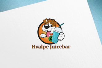 create unique logo for your pet shop, dog, cat, vet clinic