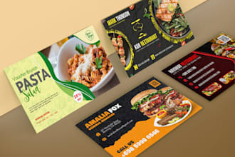 do restaurant food business card, menu, price list