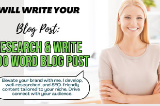 write 1000 word article and blog posts for you