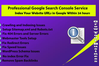 fix all index coverage errors in google search console