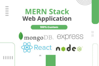 build react node js web app or website as mern stack developer