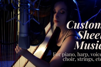 create sheet music for any song