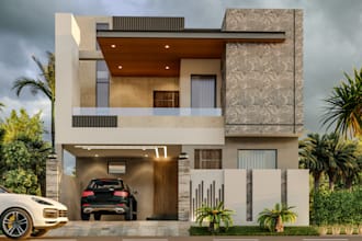 do architectural drawings, 3d modeling exterior home and house design, rendering