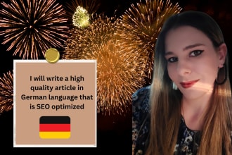 write a high quality article in german that is seo optimized