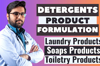make product formulations of detergents, soaps, laundry and toiletry products