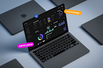 create a dashboard or admin panel web and mobile design