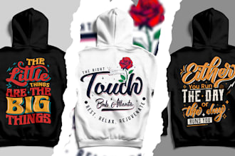 do modern graphic t shirts, hoodies, merch and clothing design