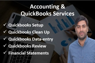 setup, cleanup, and do bookkeeping or data entry in quickbooks online, and xero