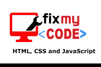 fix your HTML, CSS and javascript code