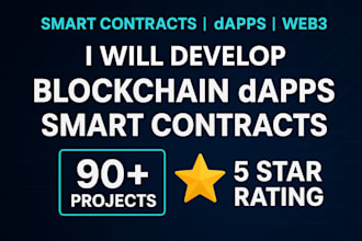 develop secure blockchain dapps, smart contracts, and web3 integrations